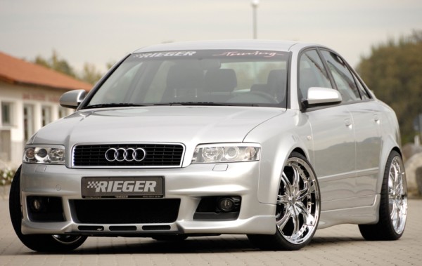 Rieger  nádstavce prahov -  Audi A4 (8E) type B6 , Ľavá strana, plast ABS, 
vrátane- Certifikát,montážne vybavenie – Obrázok 3