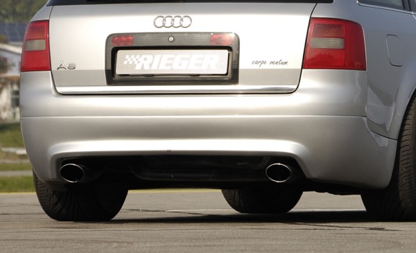 Rieger zadný podnáraznik S6 Look -  Audi A6 (4B) , plast ABS, 
vrátane- Certifikát,montážne vybavenie