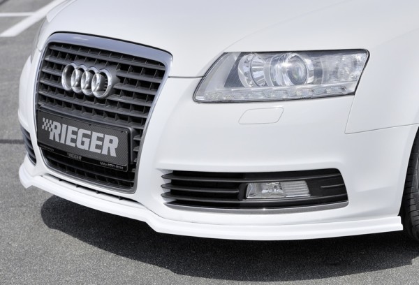 Rieger  predný spoiler -  Audi A6 (4F) , plast ABS, Pre vozidlá bez S-Line exterier, 
vrátane-montážne vybavenie, – Obrázok 2
