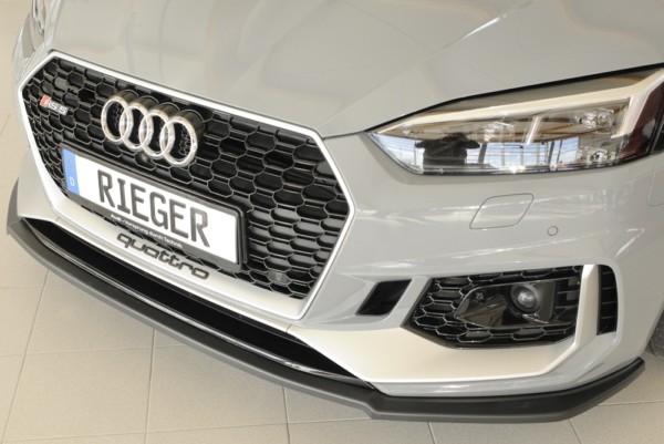 Rieger  splitter -  Audi RS5 (B9/F5) , pre original  nárazník, plast ABS, 
vrátane-montážne vybavenie, – Obrázok 2