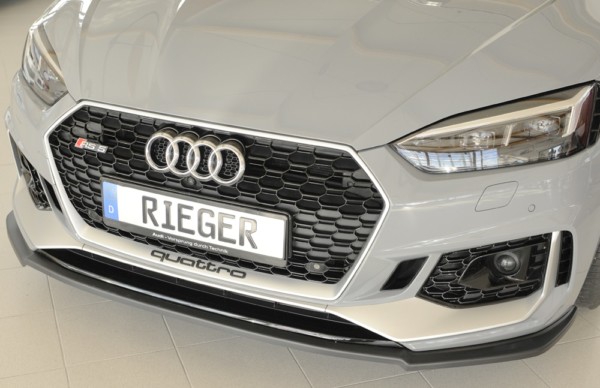 Rieger  splitter -  Audi RS5 (B9/F5) , pre original  nárazník, plast ABS, 
vrátane-montážne vybavenie, – Obrázok 3