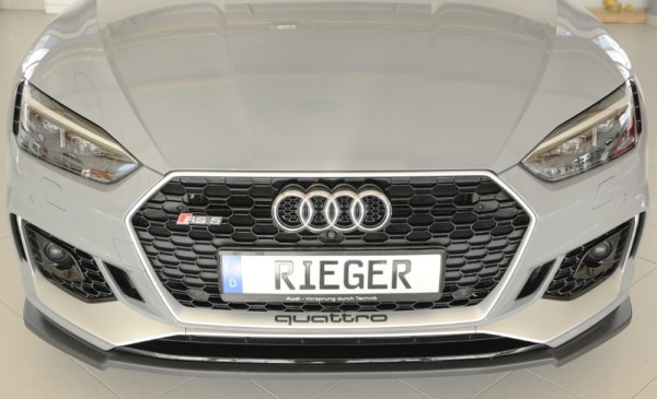 Rieger  splitter -  Audi RS5 (B9/F5) , pre original  nárazník, plast ABS, 
vrátane-montážne vybavenie, – Obrázok 4