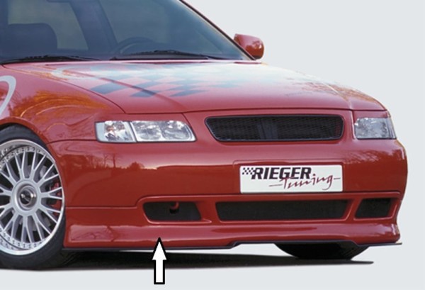 Rieger  predný spoiler -  Audi A3 (8L) , , plast ABS, 
vrátane- hliniková mriežka, Certifikát,montážne vybavenie