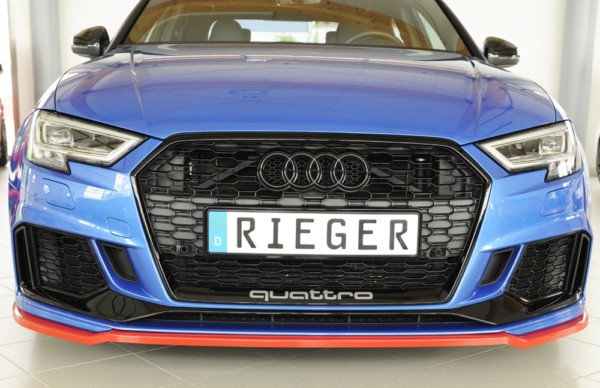 Rieger  splitter -  Audi RS3 (8V) , pre original  nárazník, plast ABS, 
vrátane-montážne vybavenie, – Obrázok 7