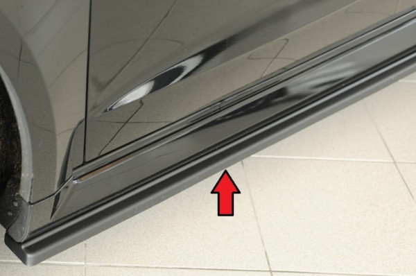 Rieger  bočné difúzory prahov -  Audi RS3 (8V) , Ľavá strana, pre originál prahy, plast ABS, 
vrátane-montážne vybavenie, Certifikát