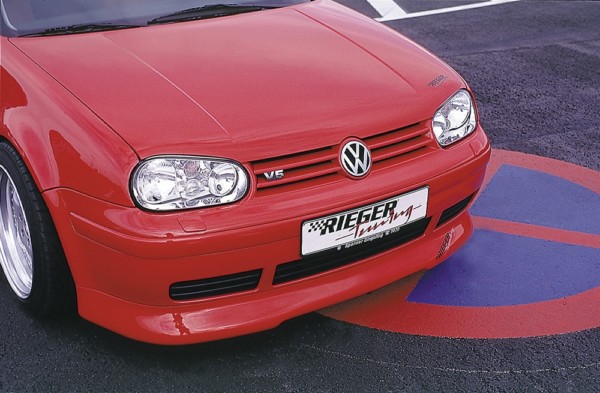 Rieger  predný spoiler -  VW Golf 4 , plast ABS, 
vrátane- Certifikát,montážne vybavenie