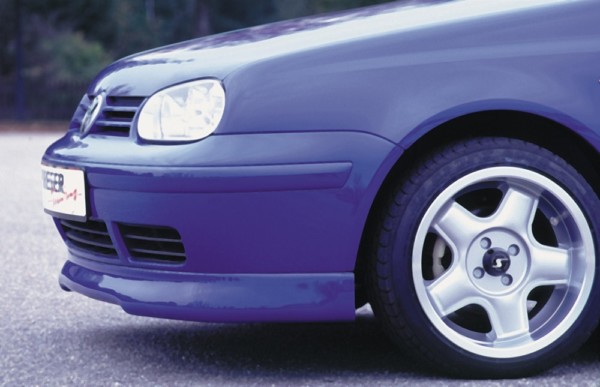Rieger  predný spoiler -  VW Golf 4 , plast ABS, 
Certifikát,montážne vybavenie