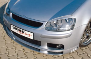 Rieger  predný spoiler -  VW Golf 5 , plast ABS, 
vrátane- hliniková mriežka,montážne vybavenie, – Obrázok 3