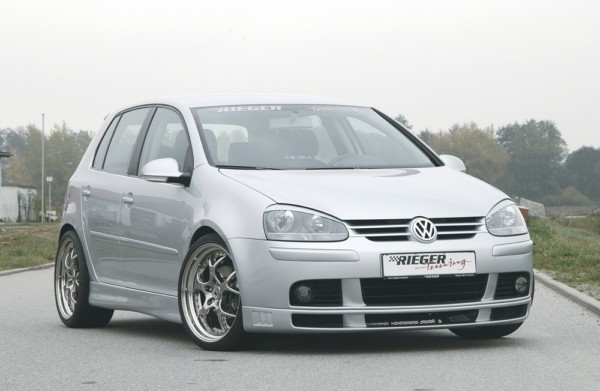 Rieger  nádstavce prahov -  VW Golf 5 , Ľavá strana, plast ABS, 
vrátane-montážne vybavenie, – Obrázok 3