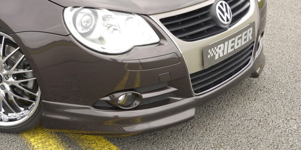 Rieger  predný spoiler -  VW Eos (1F) , plast ABS, 
vrátane-montážne vybavenie,