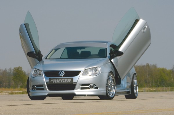 Rieger  predný spoiler -  VW Eos (1F) , plast ABS, 
vrátane-montážne vybavenie, – Obrázok 3