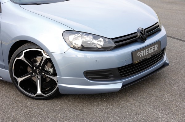 Rieger  predný spoiler -  VW Golf 6 , Pre predný lip, plast ABS, 
vrátane-montážne vybavenie, – Obrázok 4