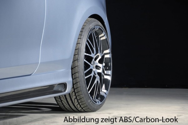 Rieger  nádstavce prahov -  VW Golf 6 , Ľavá strana, s priehlbinou, s otvorom,, plast ABS, 
vrátane-montážne vybavenie, hliniková mriežka, Certifikát – Obrázok 5