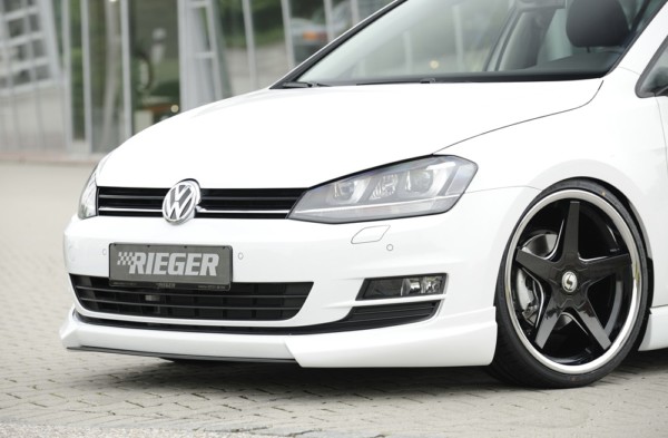 Rieger  predný spoiler -  VW Golf 7 , plast ABS, 
vrátane-montážne vybavenie, – Obrázok 2