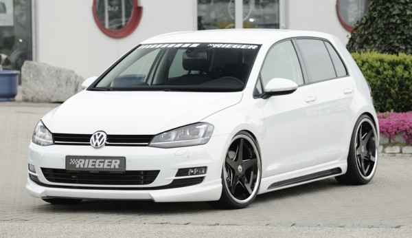 Rieger  predný spoiler -  VW Golf 7 , plast ABS, 
vrátane-montážne vybavenie, – Obrázok 3