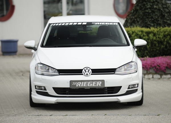 Rieger  predný spoiler -  VW Golf 7 , plast ABS, 
vrátane-montážne vybavenie, – Obrázok 4