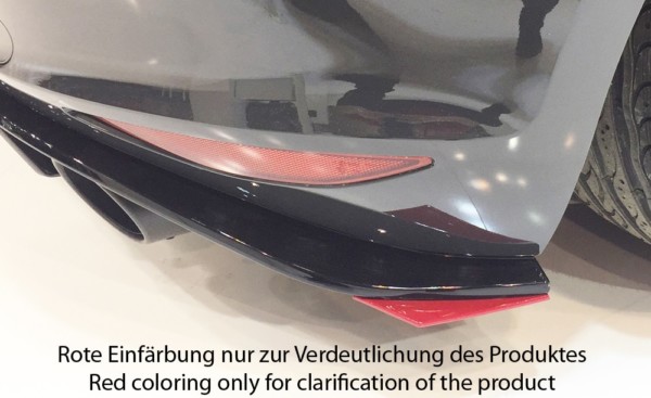 Rieger  bočný difúzor zadného náraznika, Vpravo -  VW Golf 7 GTI Clubsport , Pravá strana pre orig. Vložka zadného nárazíka, plast ABS, 
vrátane-montážne vybavenie, Certifikát – Obrázok 2