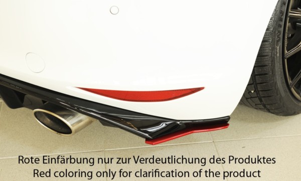 Rieger bočný difúzor zadného náraznika, Vpravo - VW Golf 7 GTD , Pravá strana pre Rieger Vložka zadného nárazíka, plast ABS,
vrátane-montážne vybavenie, Certifikát – Obrázok 3