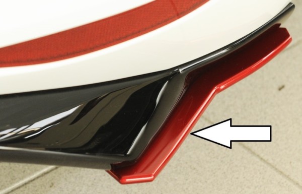 Rieger bočný difúzor zadného náraznika, Vpravo - VW Golf 7 GTD , Pravá strana pre Rieger Vložka zadného nárazíka, plast ABS,
vrátane-montážne vybavenie, Certifikát – Obrázok 5