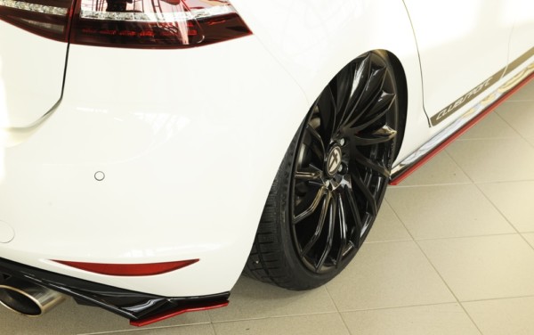 Rieger bočný difúzor zadného náraznika, Vpravo - VW Golf 7 GTD , Pravá strana pre Rieger Vložka zadného nárazíka, plast ABS,
vrátane-montážne vybavenie, Certifikát – Obrázok 8
