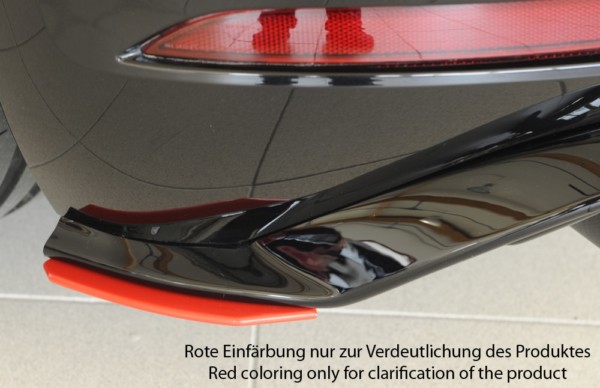 Rieger  bočný difúzor zadného náraznika, Vpravo -  VW Golf 7 GTI , Ľavá strana, pre Rieger  Vložka zadného nárazíka, plast ABS, 
vrátane-montážne vybavenie, Certifikát – Obrázok 2