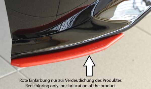 Rieger  bočný difúzor zadného náraznika, Vpravo -  VW Golf 7 GTI , Ľavá strana, pre Rieger  Vložka zadného nárazíka, plast ABS, 
vrátane-montážne vybavenie, Certifikát – Obrázok 3