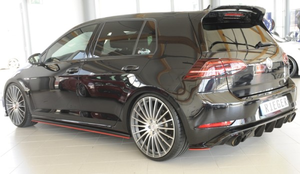 Rieger  bočný difúzor zadného náraznika, Vpravo -  VW Golf 7 GTI , Ľavá strana, pre Rieger  Vložka zadného nárazíka, plast ABS, 
vrátane-montážne vybavenie, Certifikát – Obrázok 9