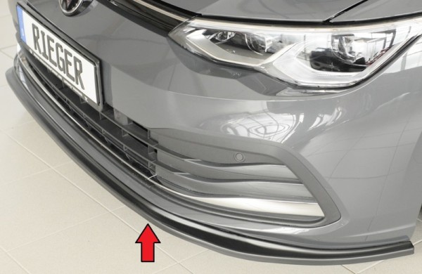RIEGER -  Spoiler predneho nárazníka -  VW Golf 8 , pre original  nárazník, plast ABS, 
vrátane-montážne vybavenie, – Obrázok 5