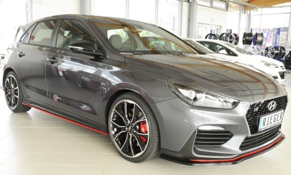 Rieger splitter - Hyundai i30 N (PDE) , pre original nárazník, plast ABS,
vrátane-montážne vybavenie, – Obrázok 5
