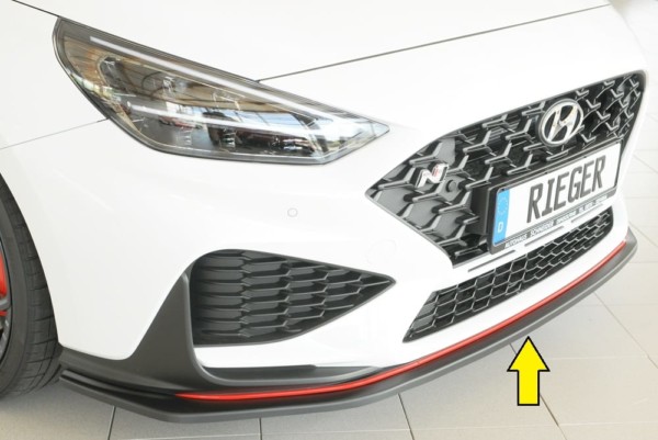 Rieger  splitter -  Hyundai i30 N  (PDE) , pre original  nárazník, plast ABS, 
vrátane-montážne vybavenie,