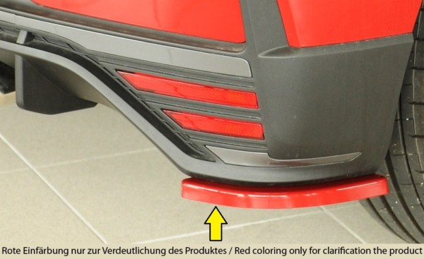 Rieger  bočný difúzor zadného náraznika, Vpravo -  Hyundai i20 N  (BC3) , Pravá strana pre orig. Vložka zadného nárazíka, plast ABS, 
vrátane-montážne vybavenie, Certifikát