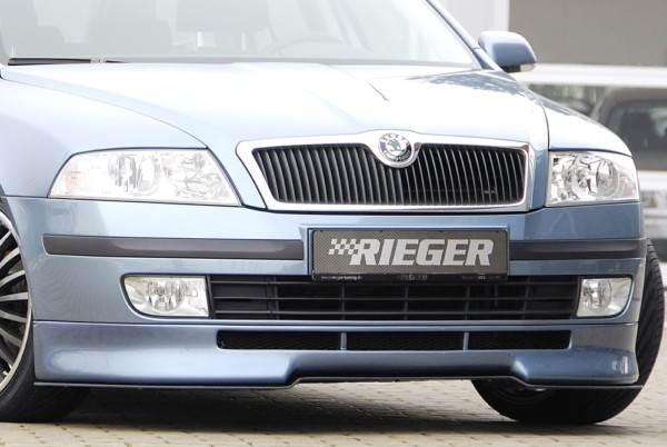 Rieger  predný spoiler -  Skoda Octavia (1Z) , plast ABS, 
vrátane-montážne vybavenie, hliniková mriežka, – Obrázok 2