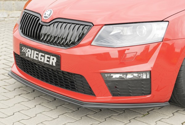 Rieger  spoiler predneho nárazníka -  Skoda Octavia RS (5E) , pre original  nárazník, plast ABS, 
vrátane-montážne vybavenie, – Obrázok 2