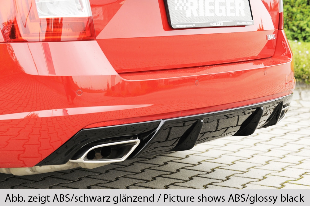 Rieger vložka zadného nárazíka - Skoda Octavia RS (5E) , pre orig.. výfukovú koncovku Ľavá strana+Pravá strana plast ABS, Pre vozidlá s tažným,
vrátane-montážne vybavenie, Certifikát – Obrázok 2