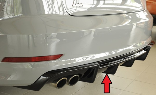 Rieger vložka zadného nárazíka -  Audi A3 (8V) , pre dvojité koncovky Ľavá strana , plast ABS,Čierny lesk, Pre vozidlá s S-Line exterier, 
vrátane-montážne vybavenie, Certifikát