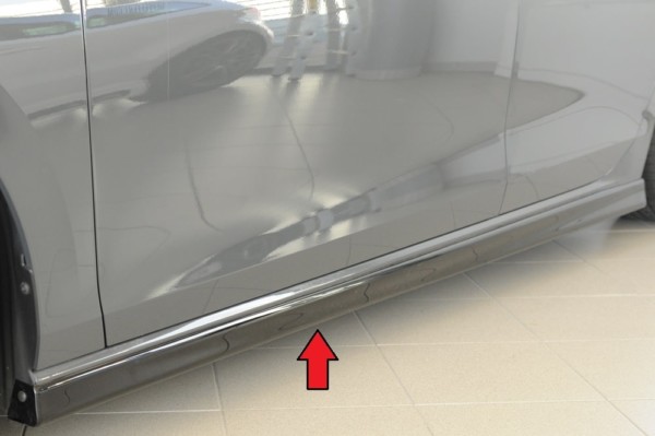 Rieger  nádstavce prahov (XS) -  VW Golf 8 , Ľavá strana, plast ABS,Čierny lesk, 
vrátane-montážne vybavenie, Certifikát