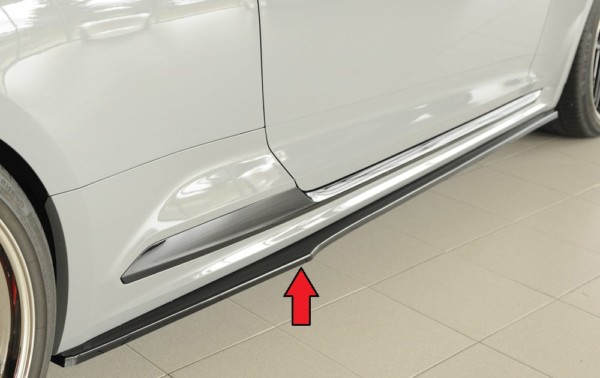 Rieger  bočné difúzory prahov -  Audi RS5 (B9/F5) , Pravá strana pre originál prahy, plast ABS,Čierny lesk, 
vrátane-montážne vybavenie, Certifikát