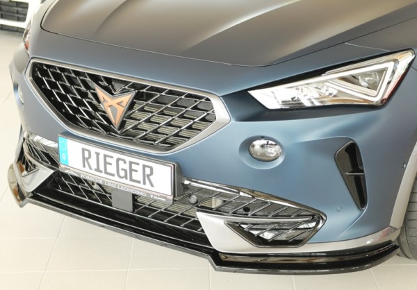 Rieger  spoiler predneho nárazníka -  Cupra prementor (KM) , plast ABS,Čierny lesk, 
vrátane-montážne vybavenie, – Obrázok 2