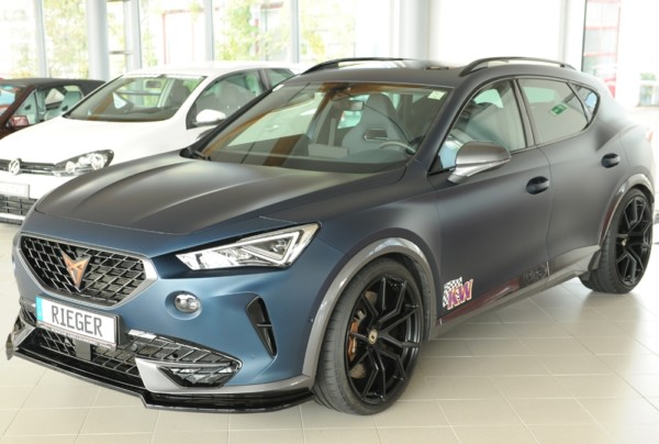 Rieger  spoiler predneho nárazníka -  Cupra prementor (KM) , plast ABS,Čierny lesk, 
vrátane-montážne vybavenie, – Obrázok 3