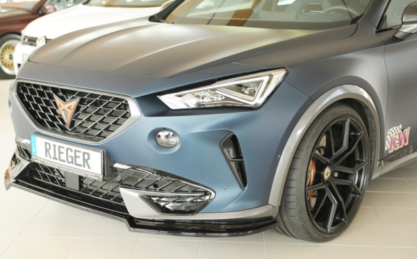 Rieger  spoiler predneho nárazníka -  Cupra prementor (KM) , plast ABS,Čierny lesk, 
vrátane-montážne vybavenie, – Obrázok 4