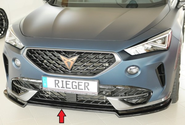 Rieger  spoiler predneho nárazníka -  Cupra prementor (KM) , plast ABS,Čierny lesk, 
vrátane-montážne vybavenie, – Obrázok 7