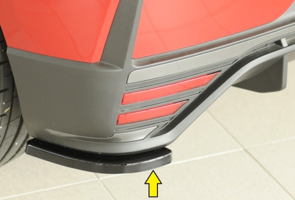 Rieger  bočný difúzor zadného náraznika, Ľavá strana -  Hyundai i20 N  (BC3) , Ľavá strana, pre orig. Vložka zadného nárazíka, plast ABS,Čierny lesk, 
vrátane-montážne vybavenie, Certifikát