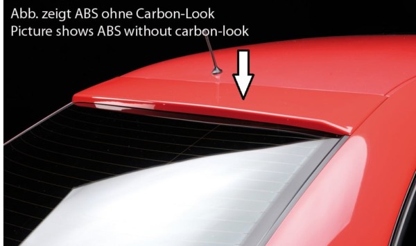 Rieger  kryt zadného skla -  Audi A4 (B5) , plast ABS, carbon-look, 
vrátane- Certifikát,montážne vybavenie