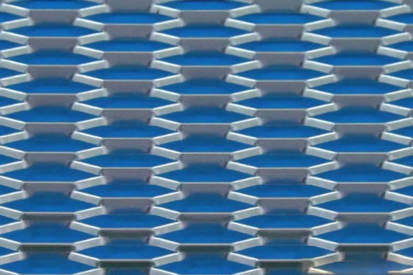 Hliníková sieťka GRILL HONEY COMB SILVER 120 x 20cm