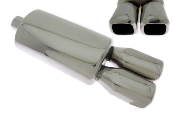 Zadný tlmič výfuku TurboWorks 2x75x86mm vstup  63.5mm