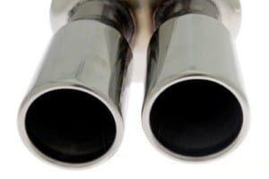 Zadný tlmič výfuku TurboWorks  2x77mm vstup 63.5mm – Obrázok 3