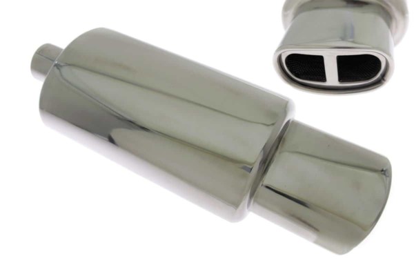 Zadný tlmič výfuku TurboWorks 80x145mm vstup  63.5mm