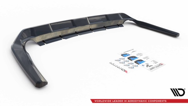 MAXTON DESIGN -Stredový zadný difúzor, TOYOTA RAV4 MK5,Čierny lesk – Obrázok 5