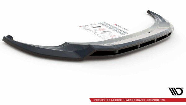 MAXTON DESIGN -Spoiler pod predný náraznik V.1, VOLKSWAGEN TIGUAN R MK2 Facelift, Čierny lesk – Obrázok 4