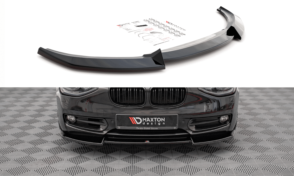MAXTON DESIGN -Spoiler pod predný nárazník V.2, vhodné pre BMW 1 F20
